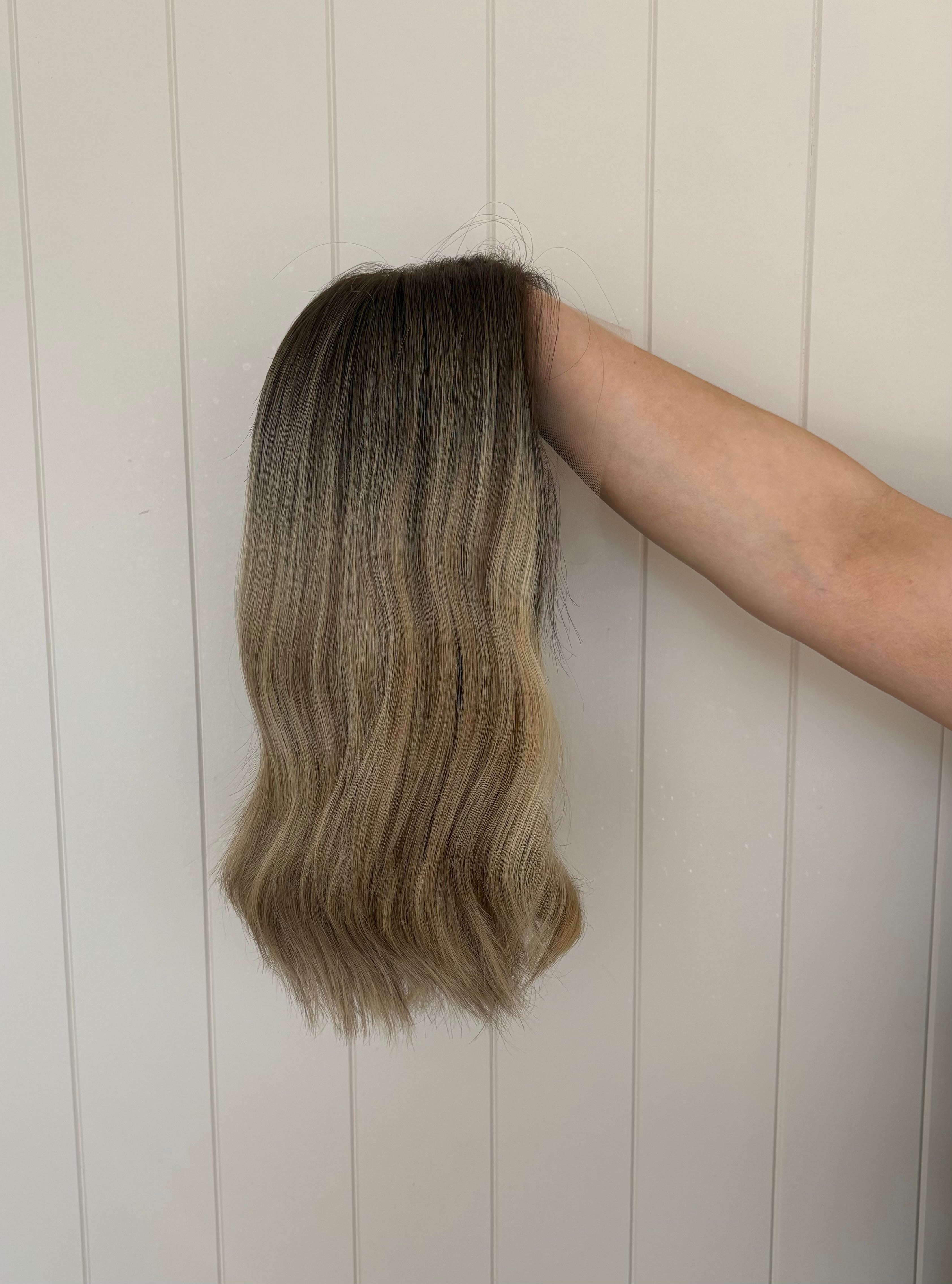 Cameron Lace Front Human Hair Wig 16 Inches Medium Cap | Lob Layer