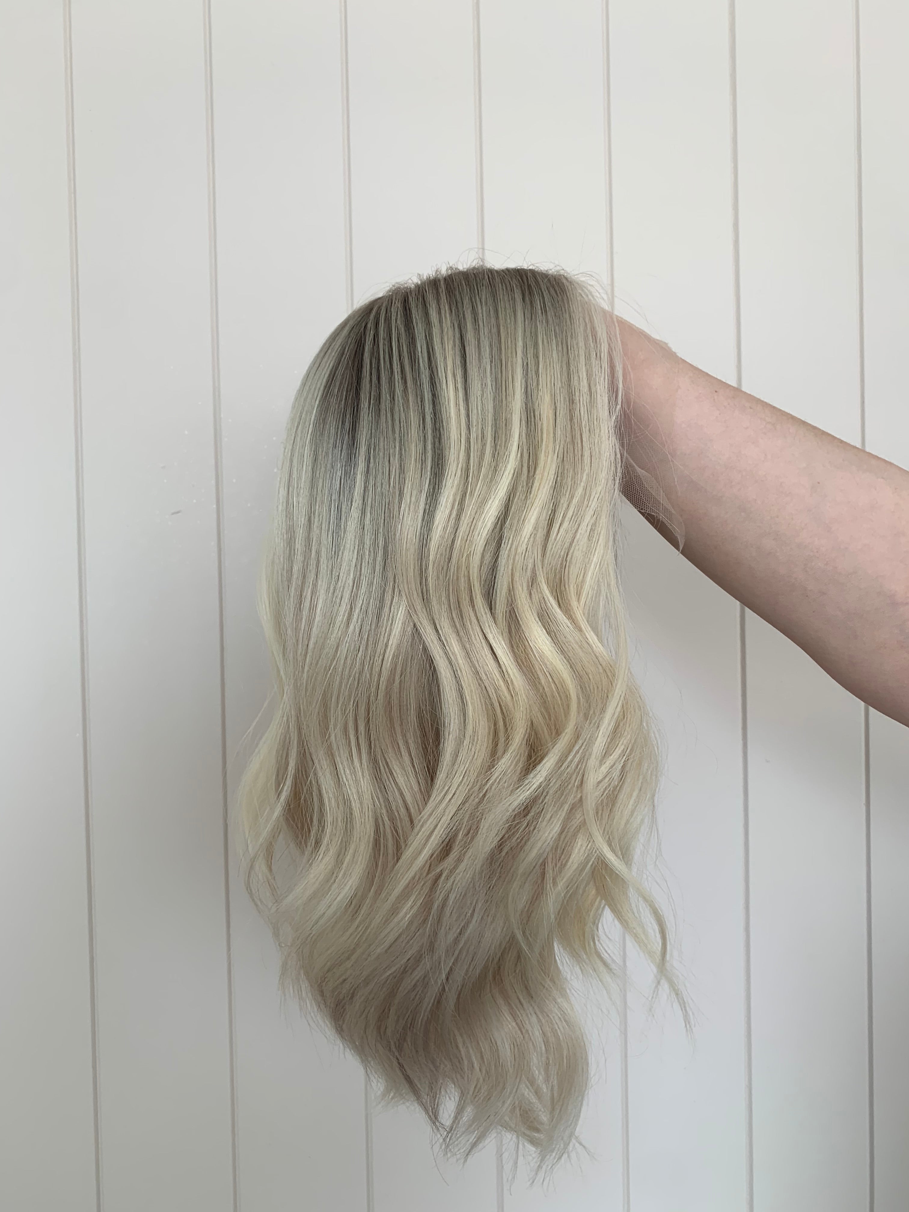 Sadie - Lace Front Human Hair Wig 16 Inches with a medium cap