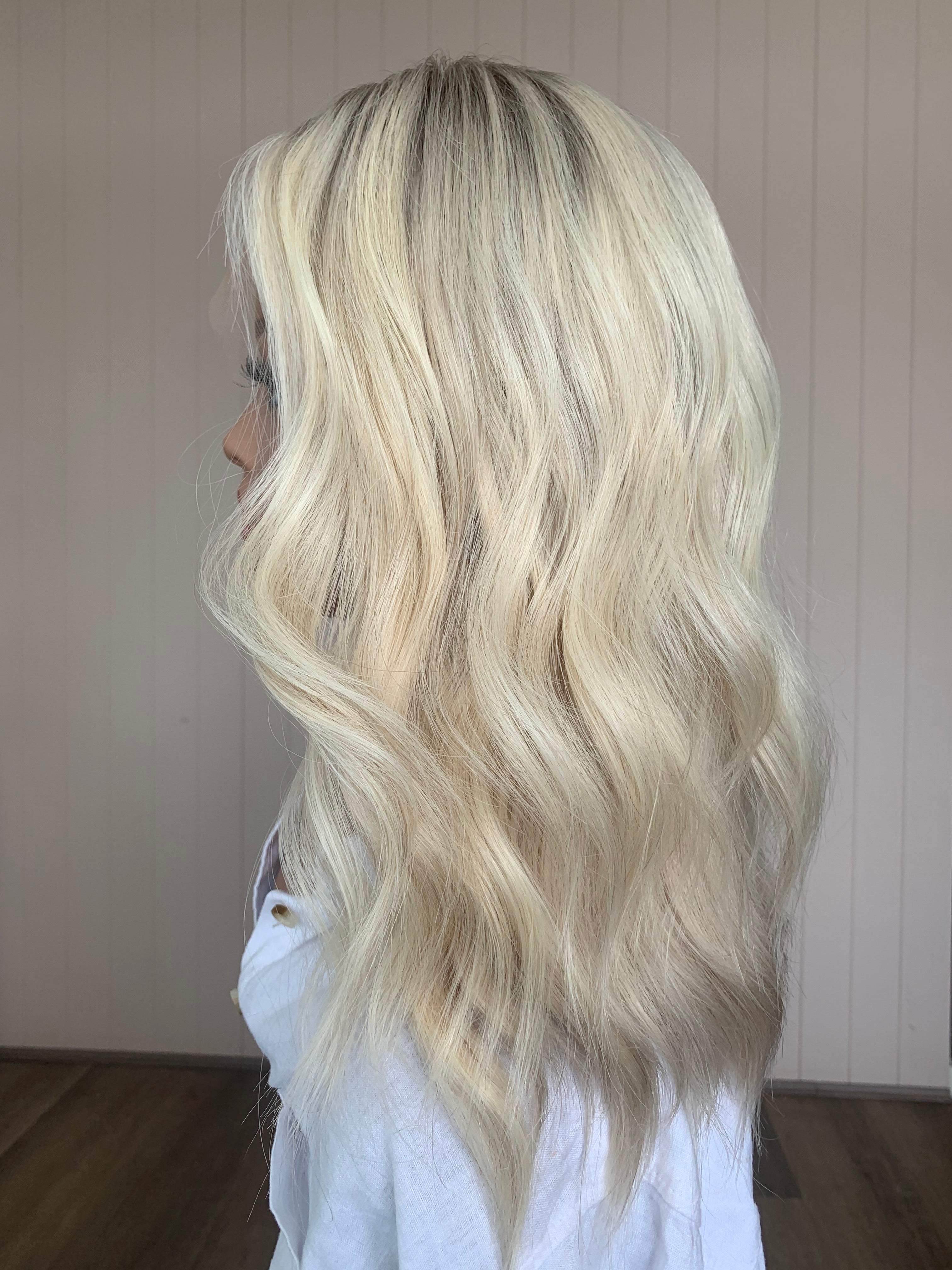 Sadie - Lace Front Human Hair Wig 16 Inches with a medium cap