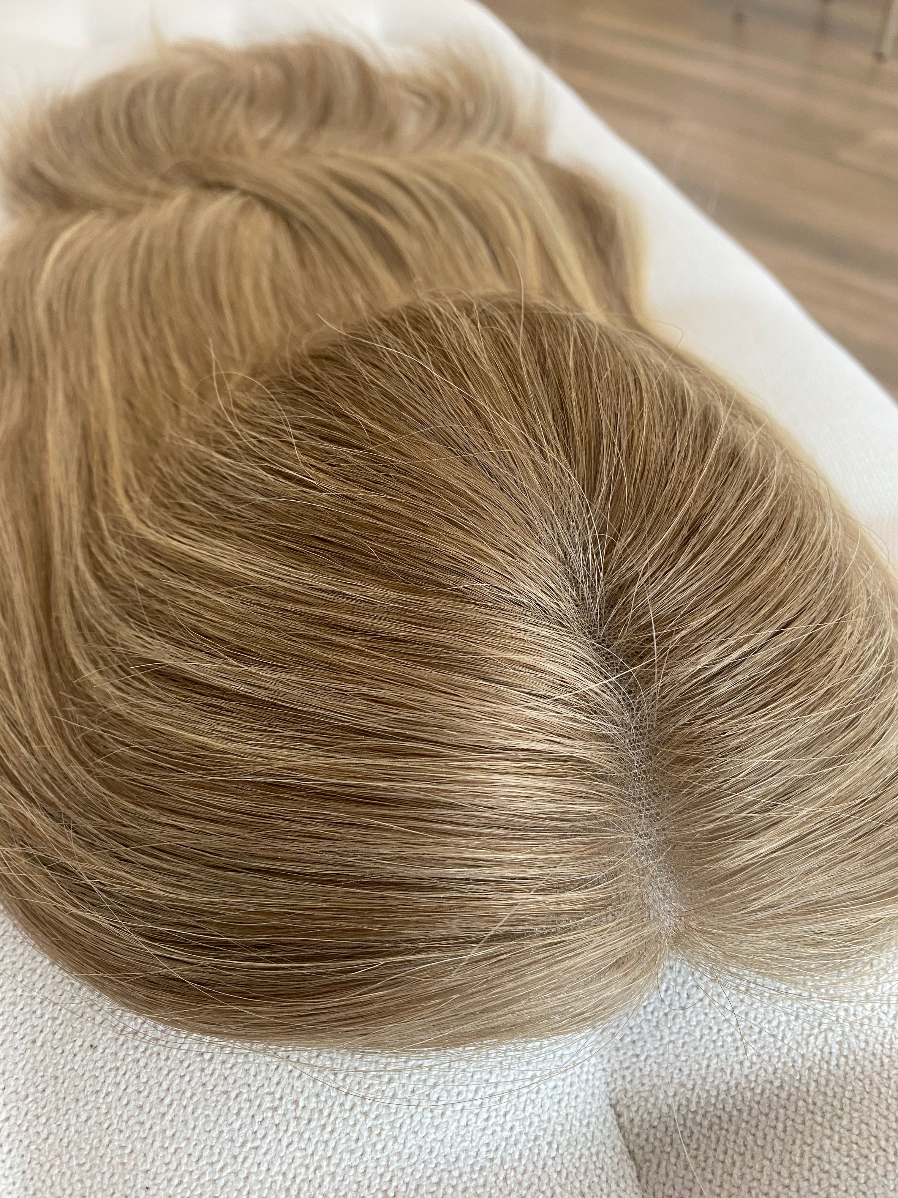 Emmerson Closed Lace Low Density Topper with a 8 x 8 cap