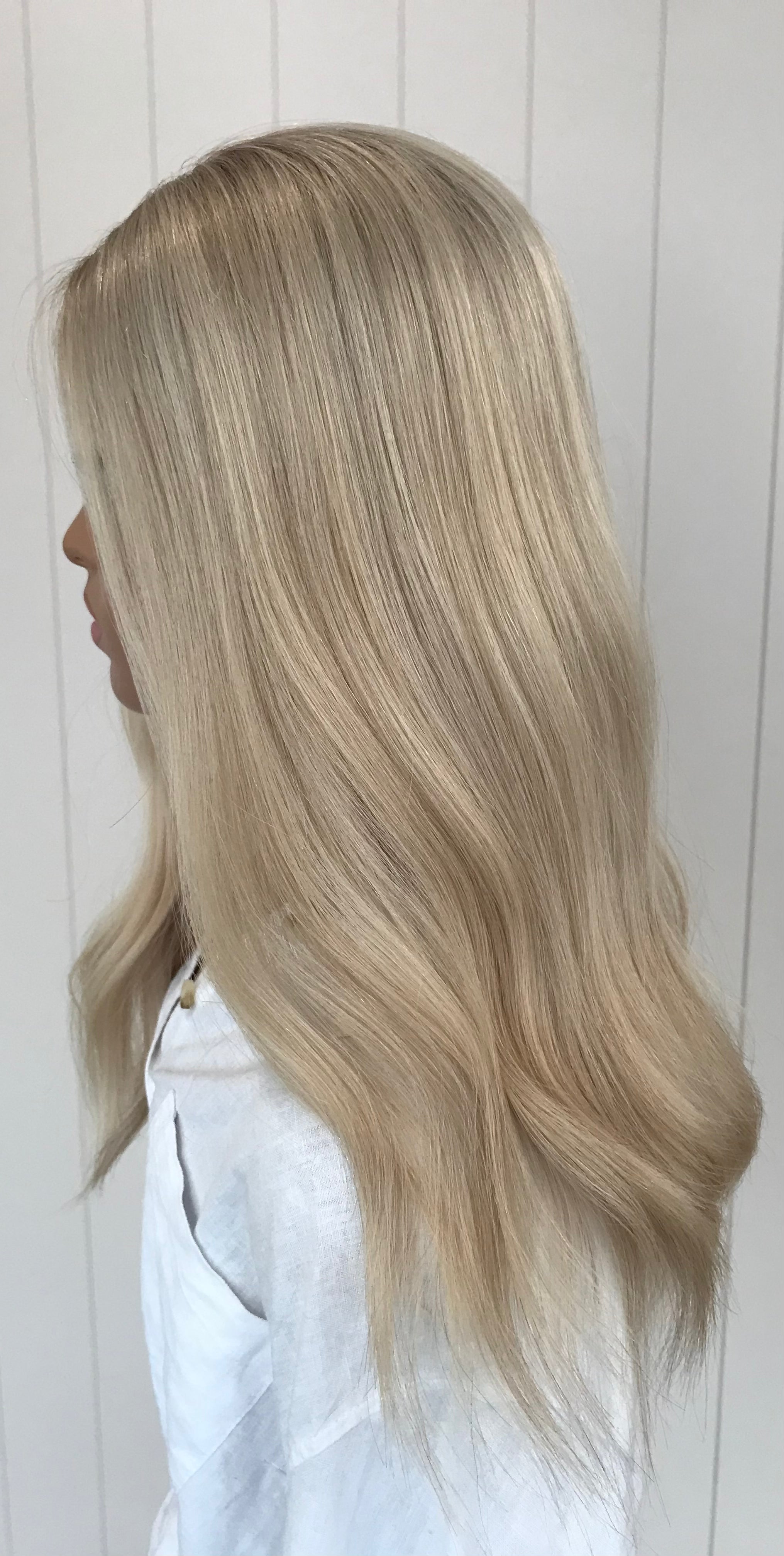 Adeline Closed Lace Low Density Topper with a 8 x 8 cap