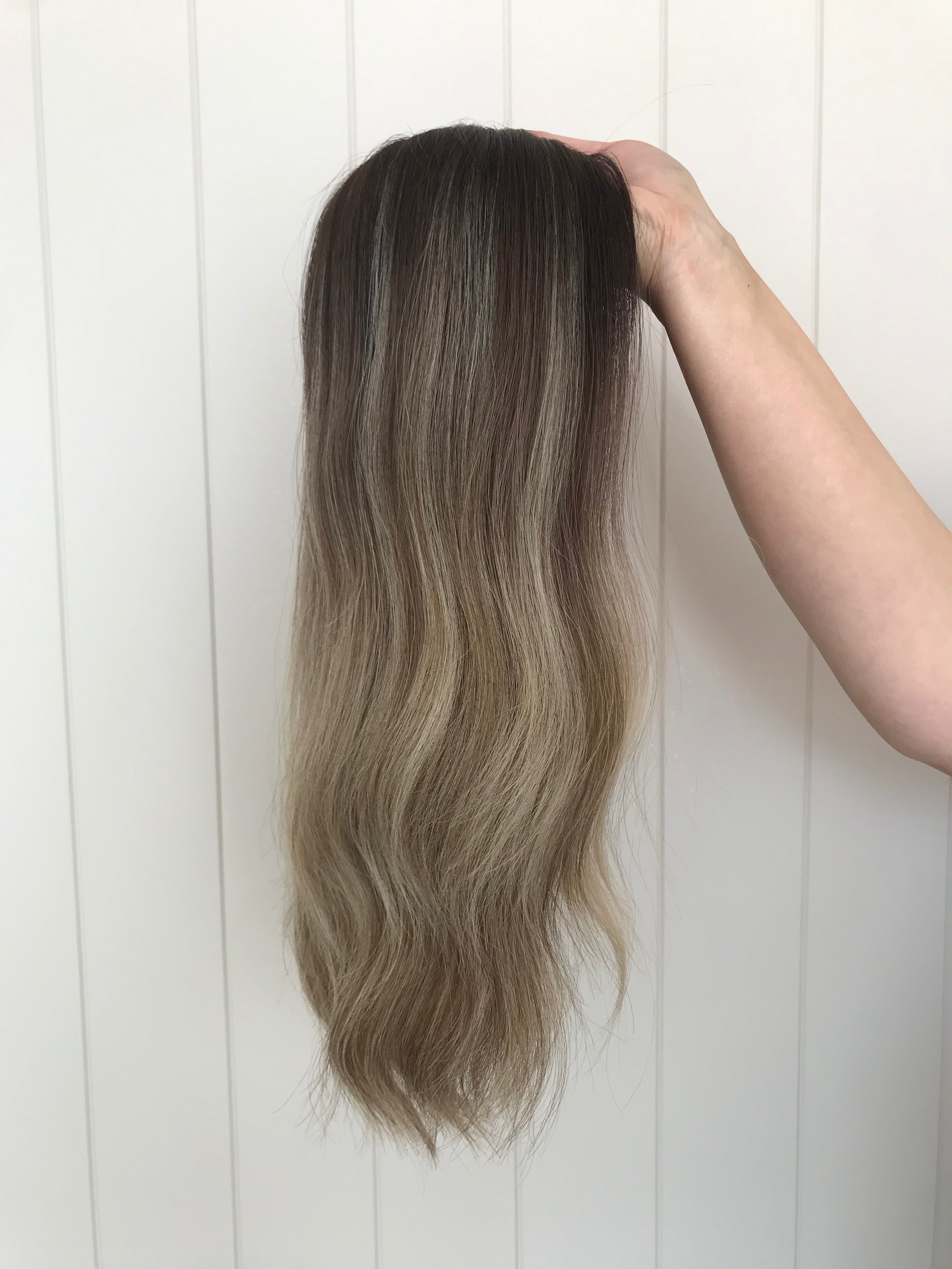 Willow Closed Lace Low Density Topper with a 8 x 8 cap