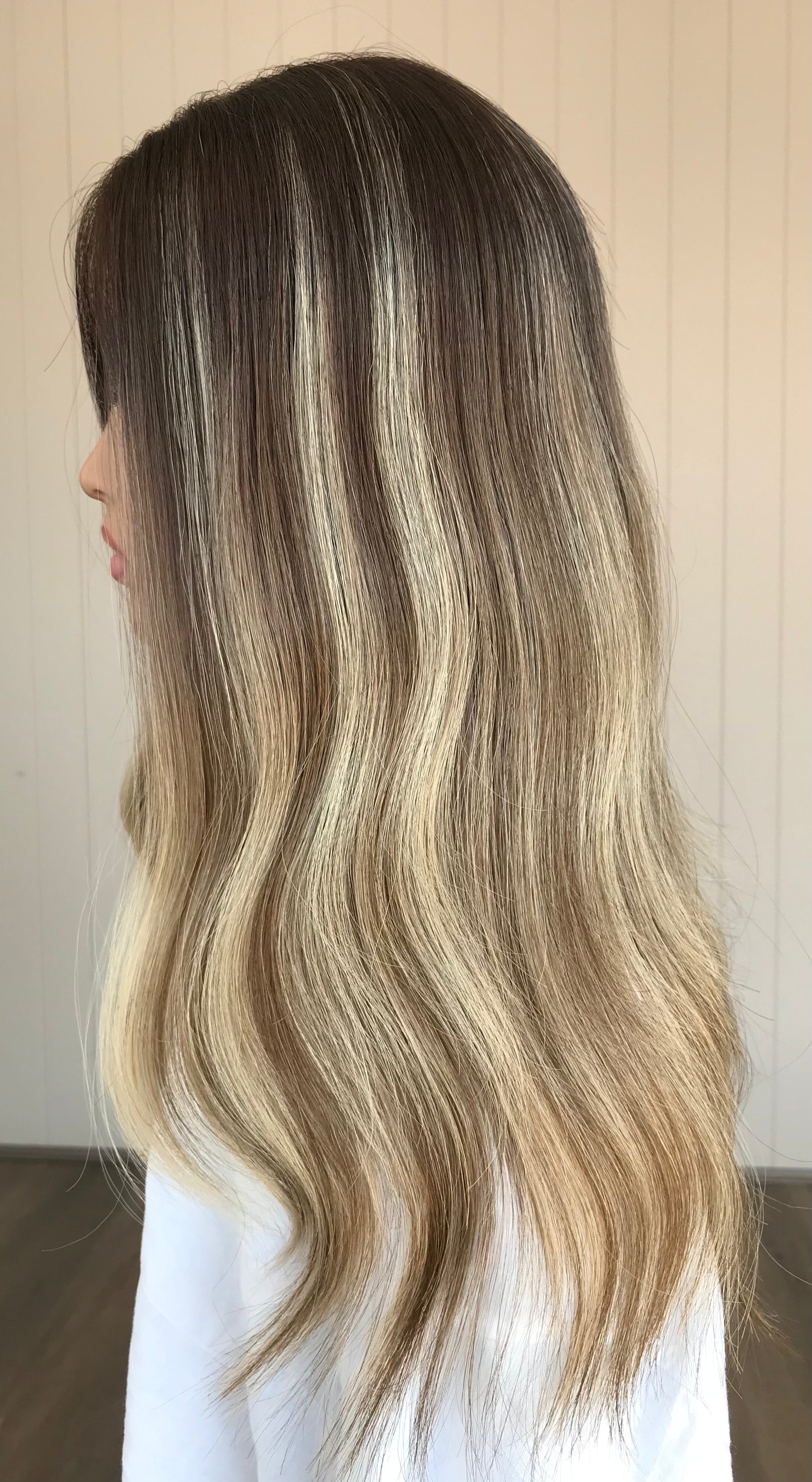 Willow Closed Lace Low Density Topper with a 8 x 8 cap