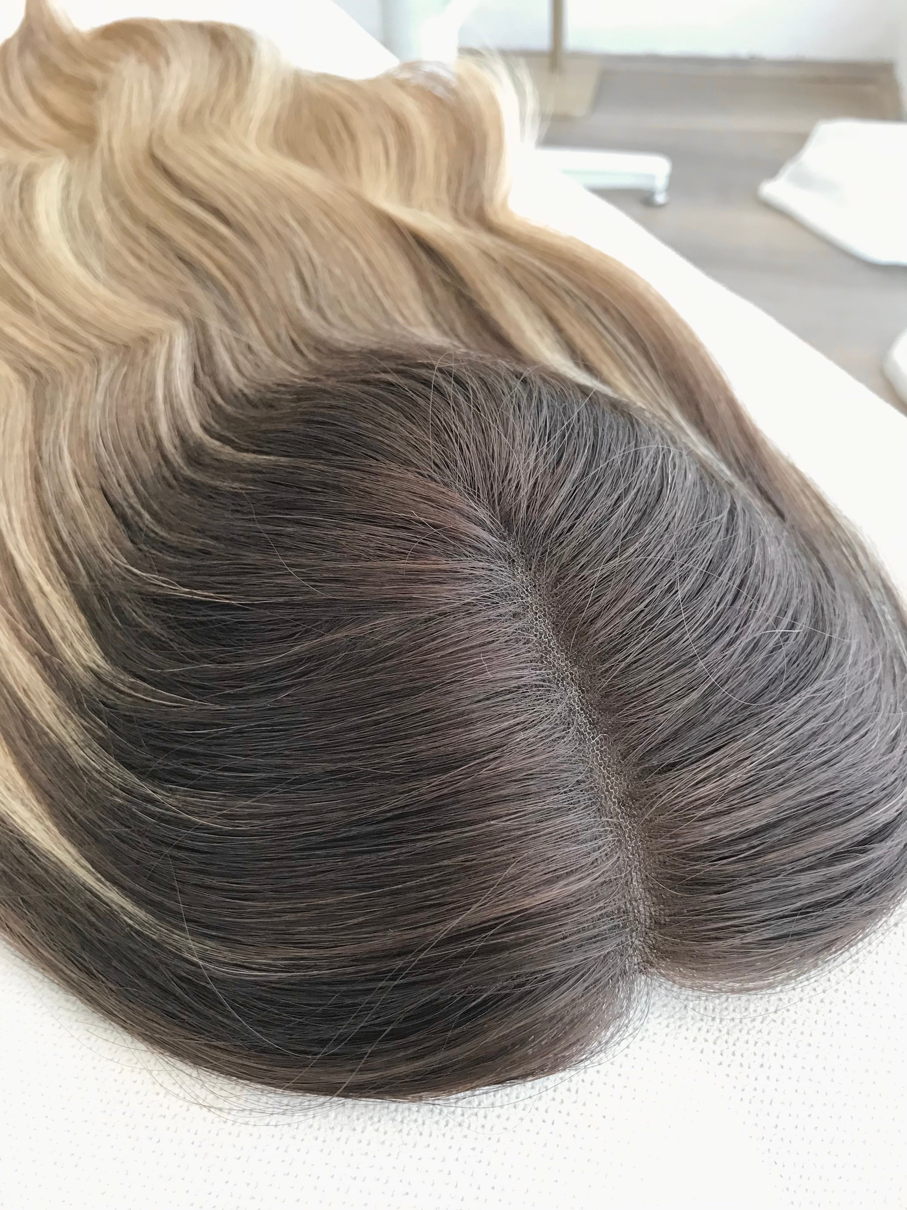 Willow Closed Lace Low Density Topper with a 8 x 8 cap