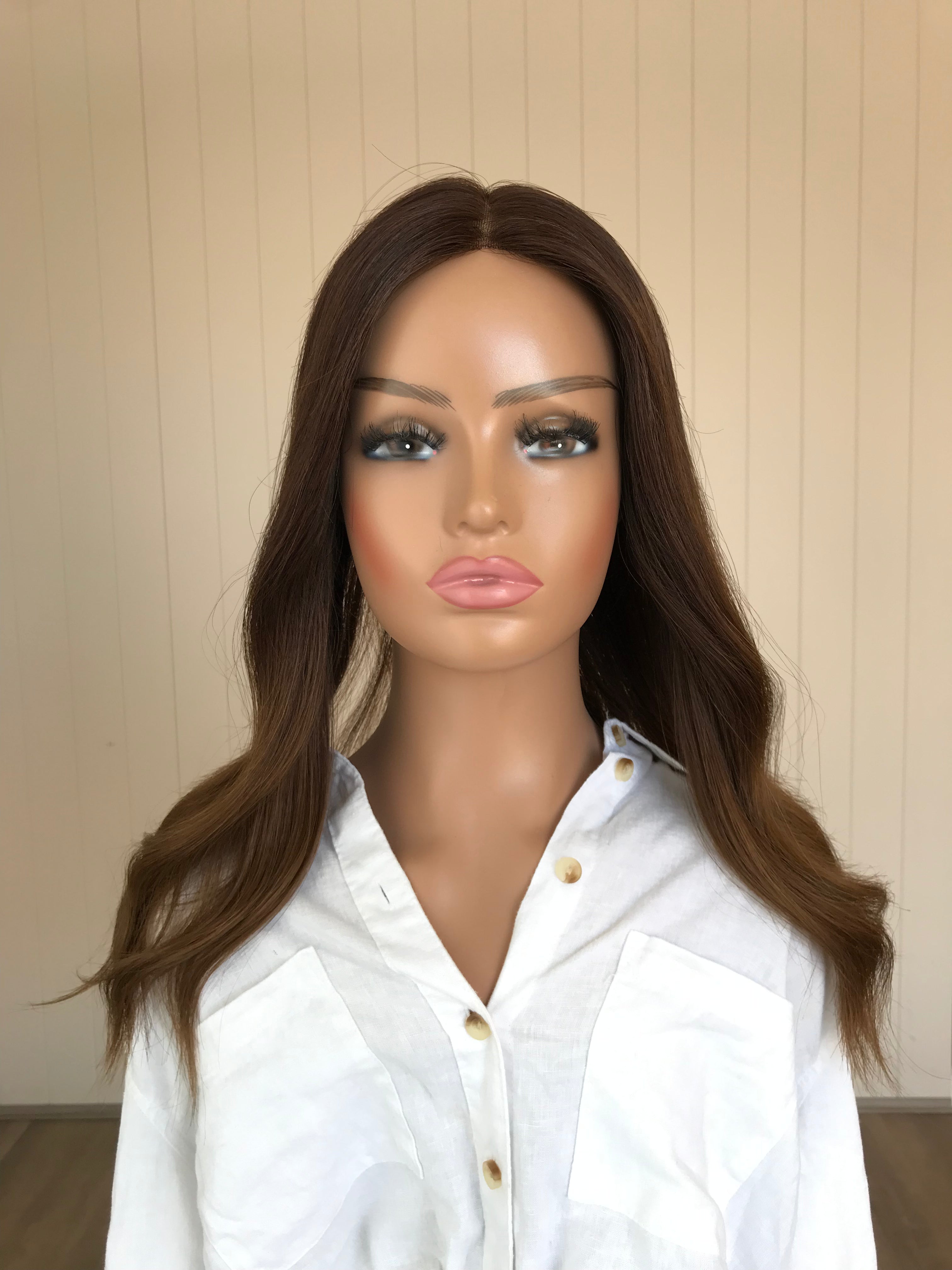 Eva Closed Lace Low Density Topper with a 8 x 8 cap