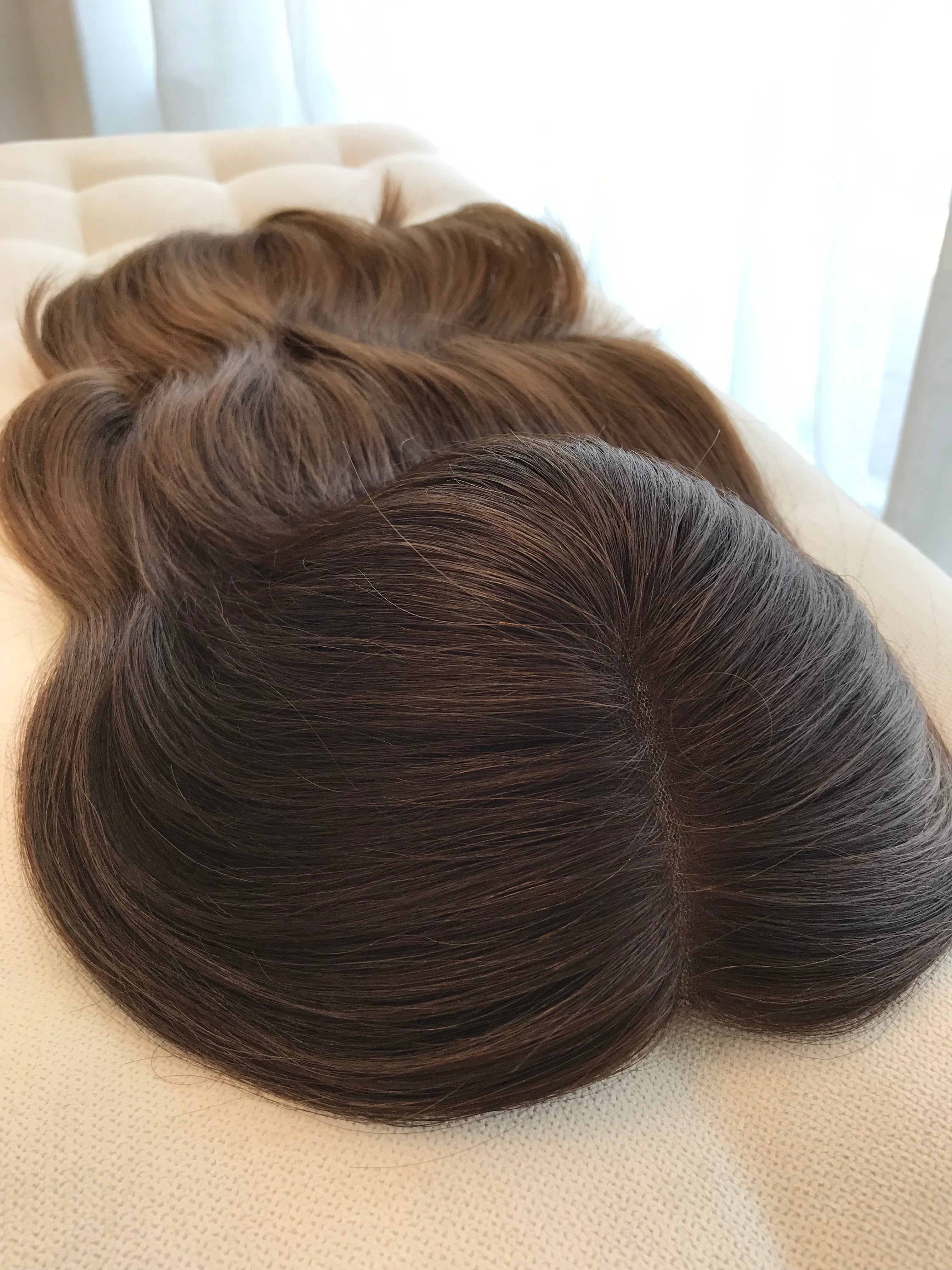 Eva Closed Lace Low Density Topper with a 8 x 8 cap