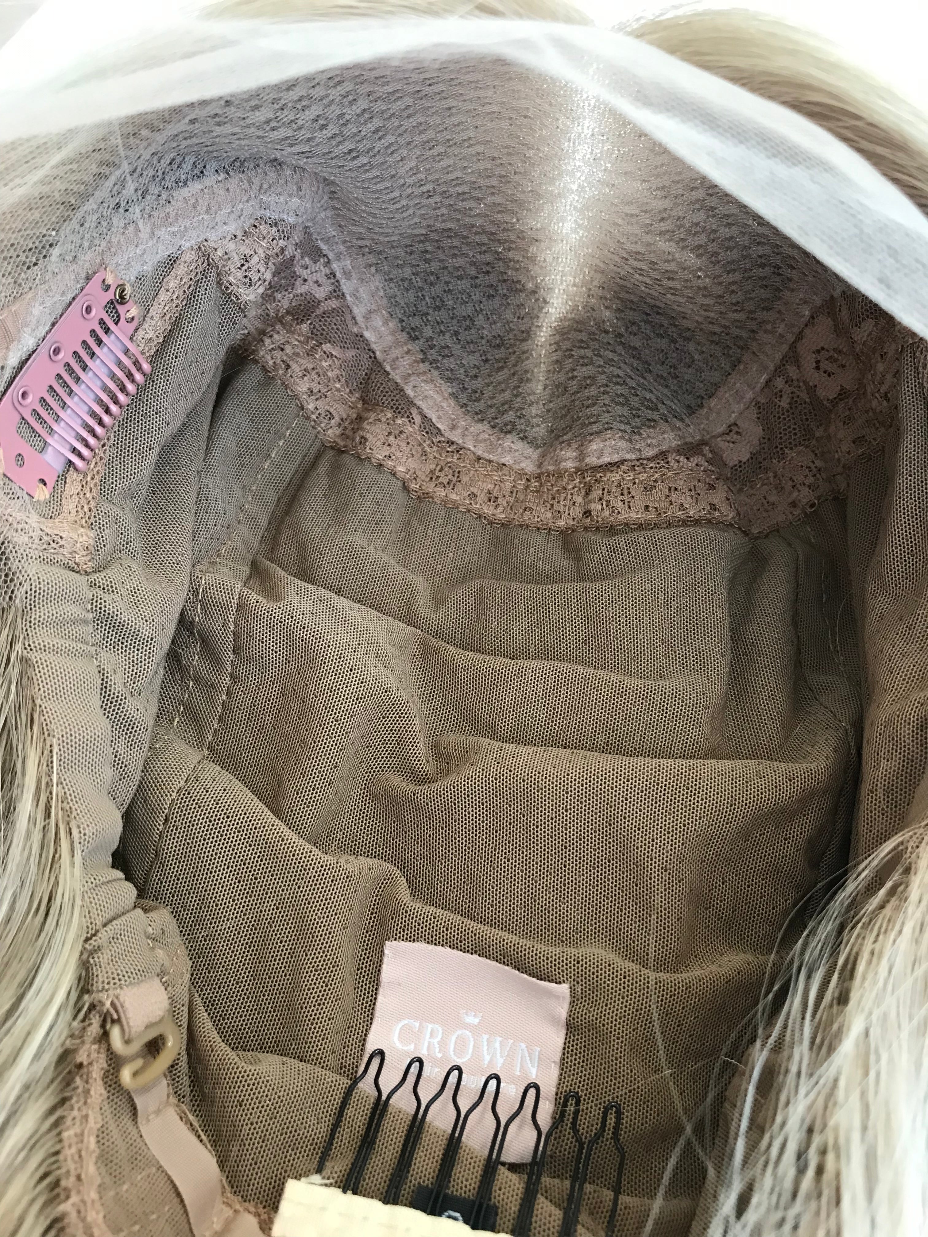 Emmerson Hand Tied Lace Wig 18 Inches with a small cap