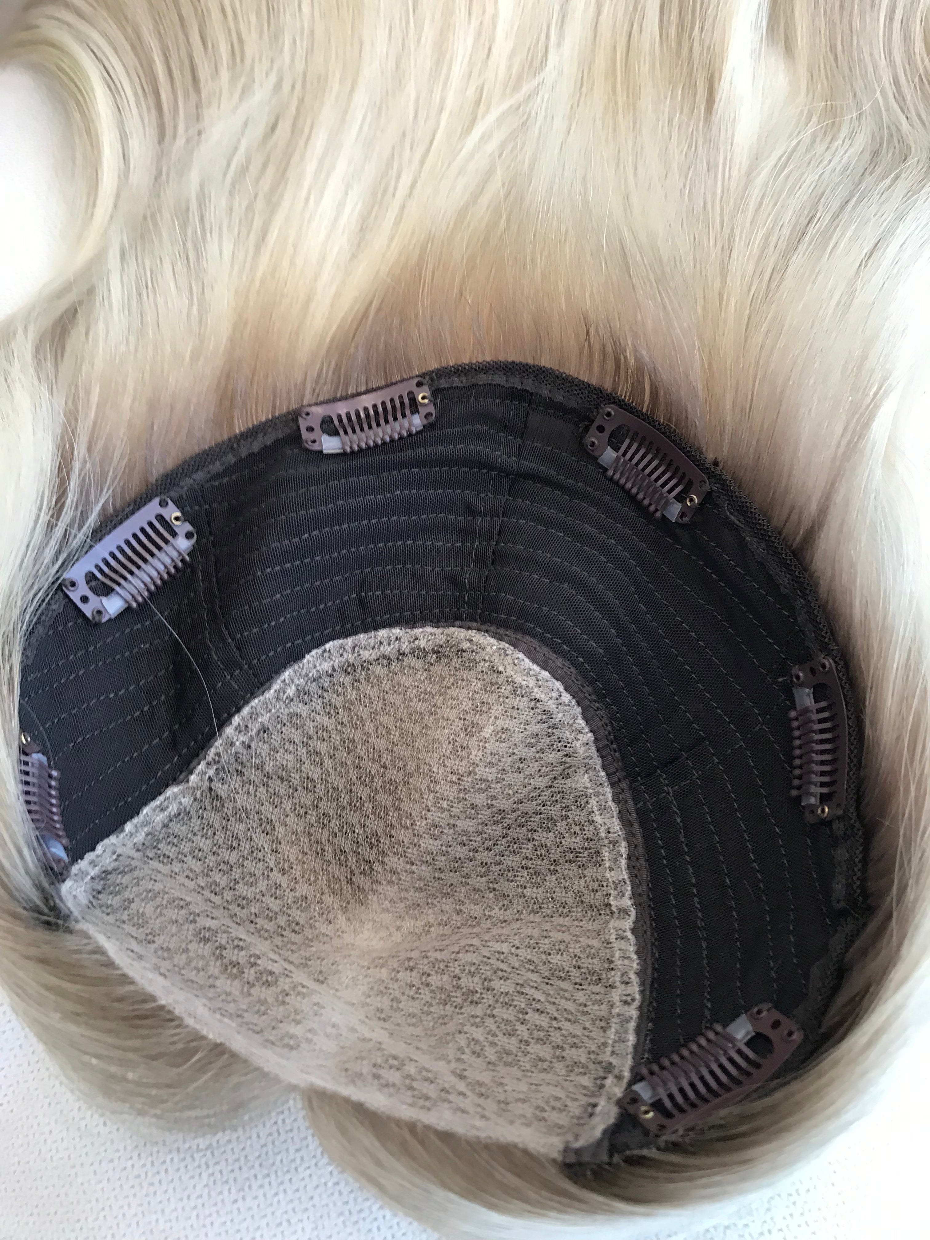 Sadie Closed Lace Low Density Topper with a 8 x 8 cap