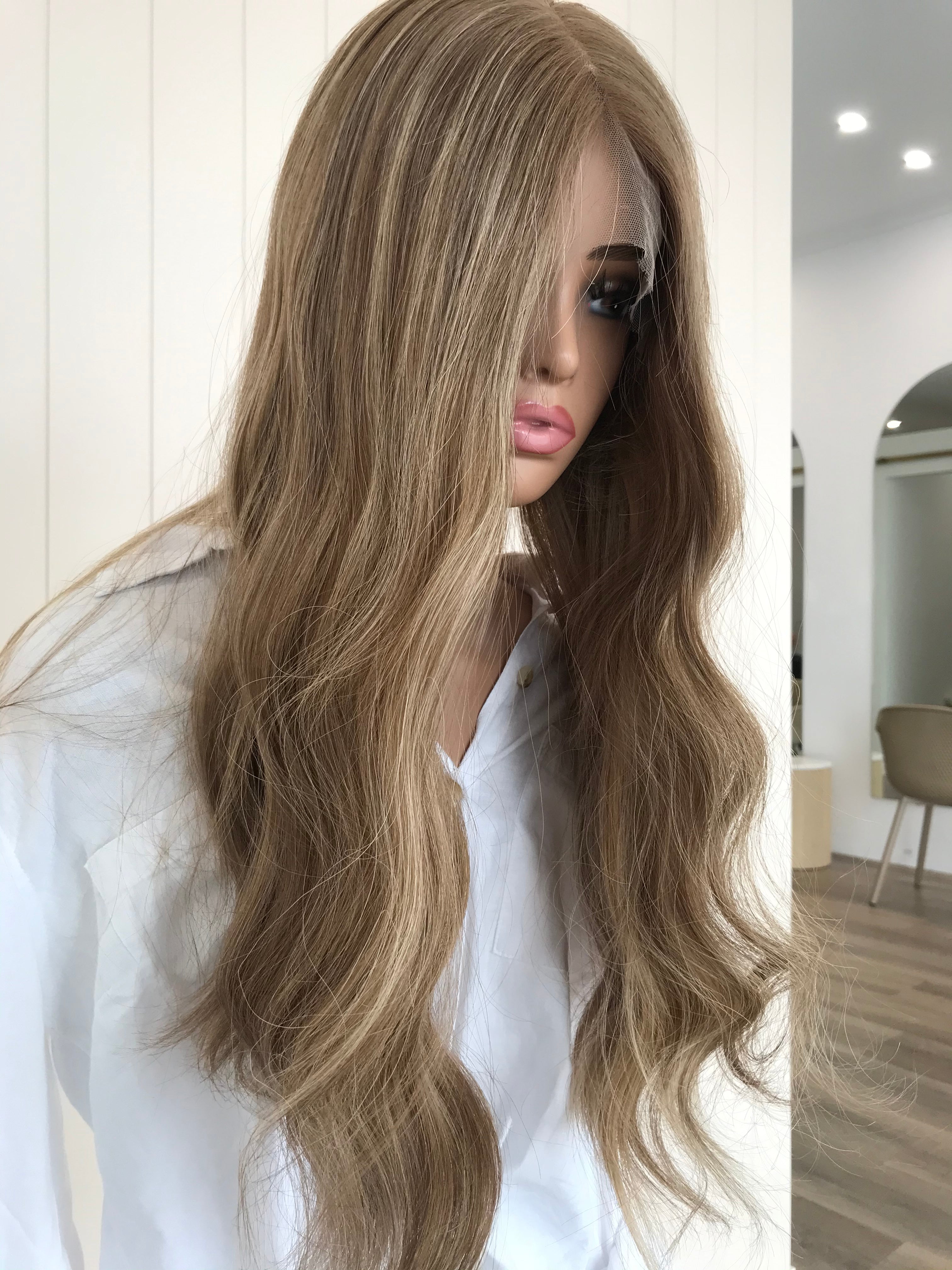 Cameron  - Lace Front Human Hair Wig 22 Inches Large Cap