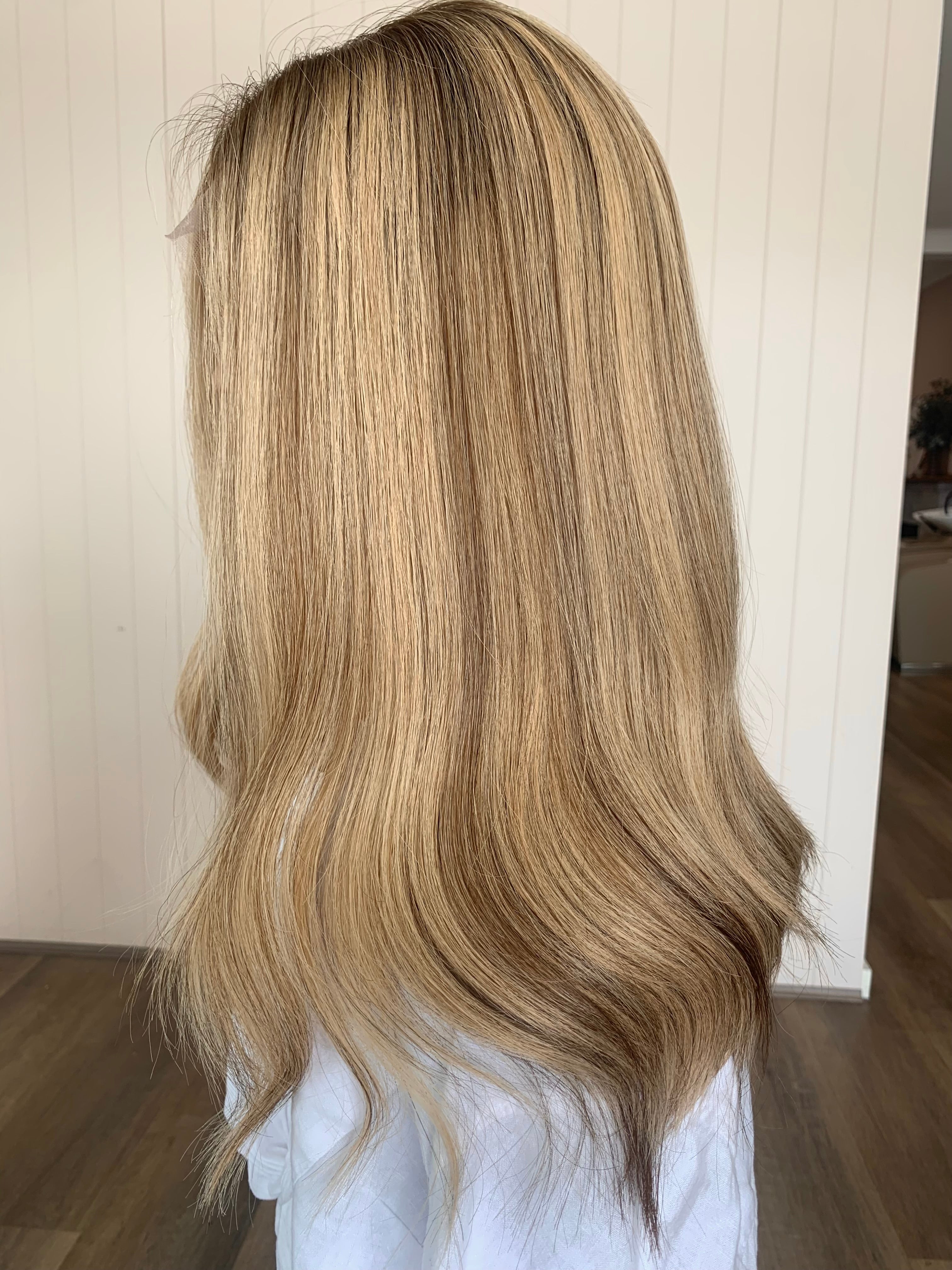 Cicely  - Lace Front Human Hair Wig 18 Inches Medium Cap